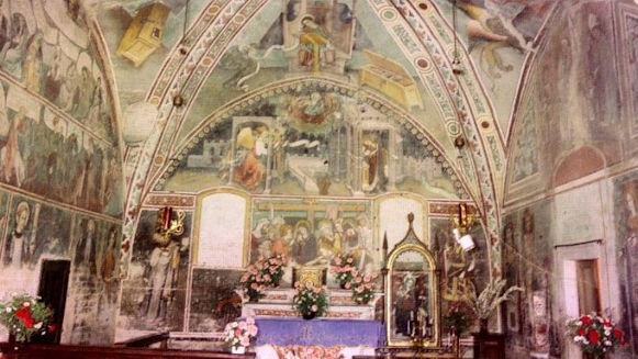 Cappella di Missione, interno, prima dei restauri