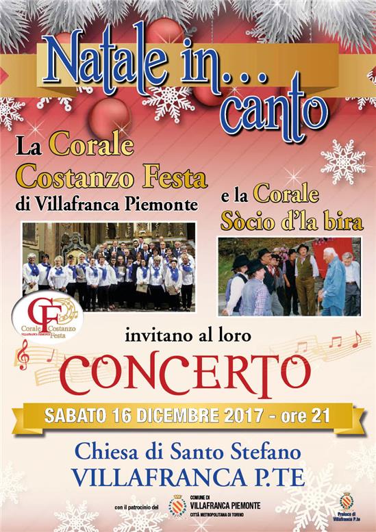 Concerto Natale 2017 Corale Costanzo Festa