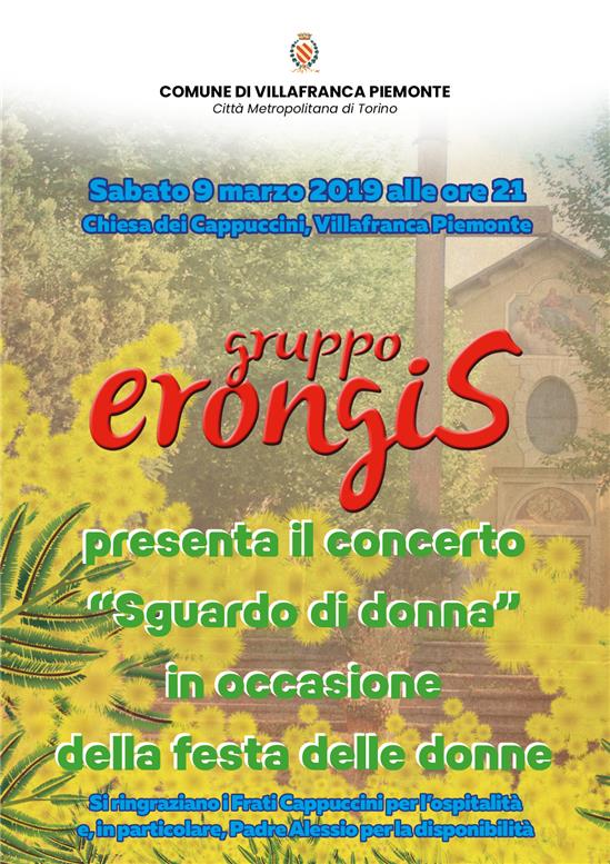 Concerto Erongis per la festa delle donne 2019