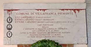 lapide Carando Lanfranco Villafranca Piemonte