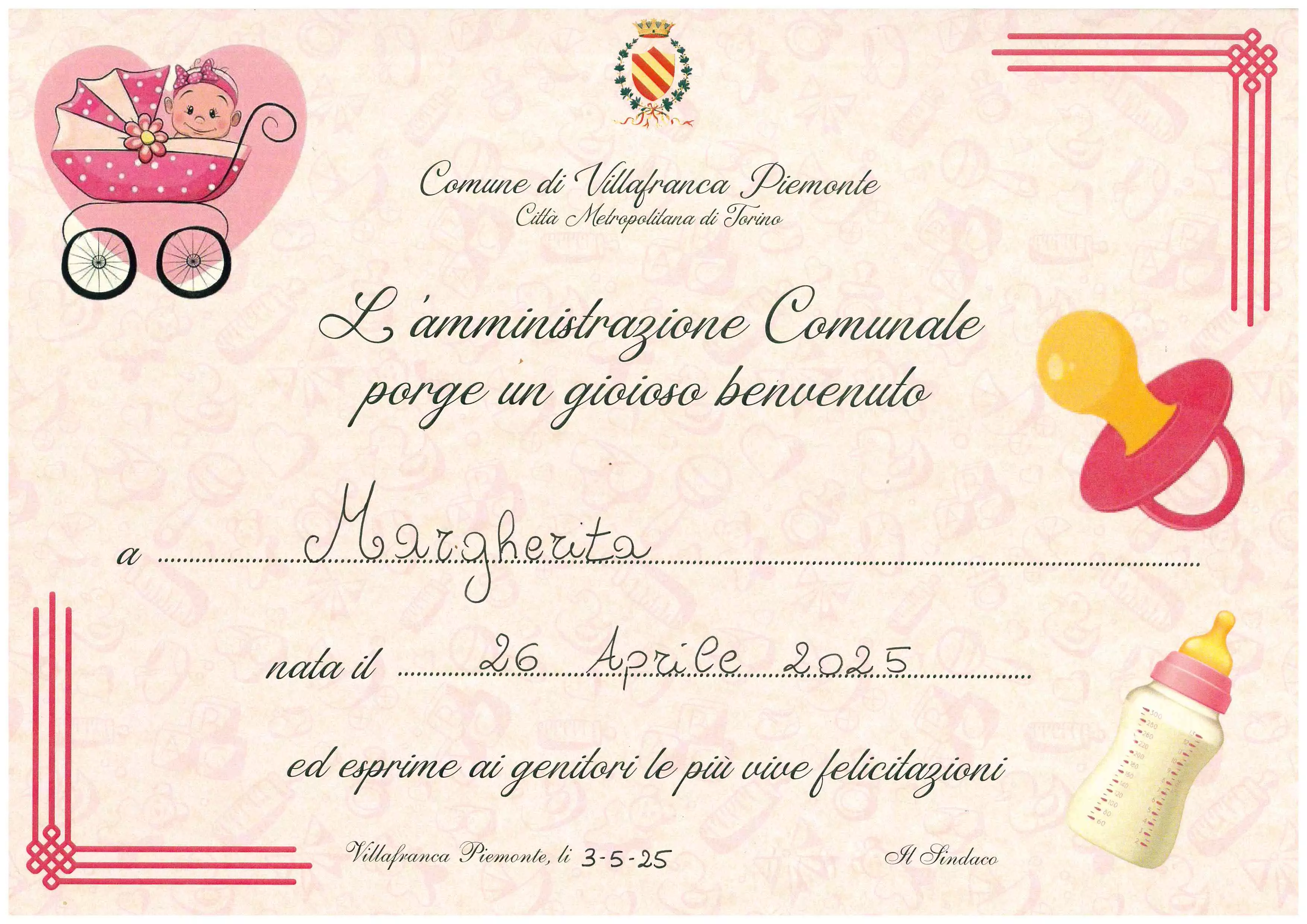 Nascita di Margherita