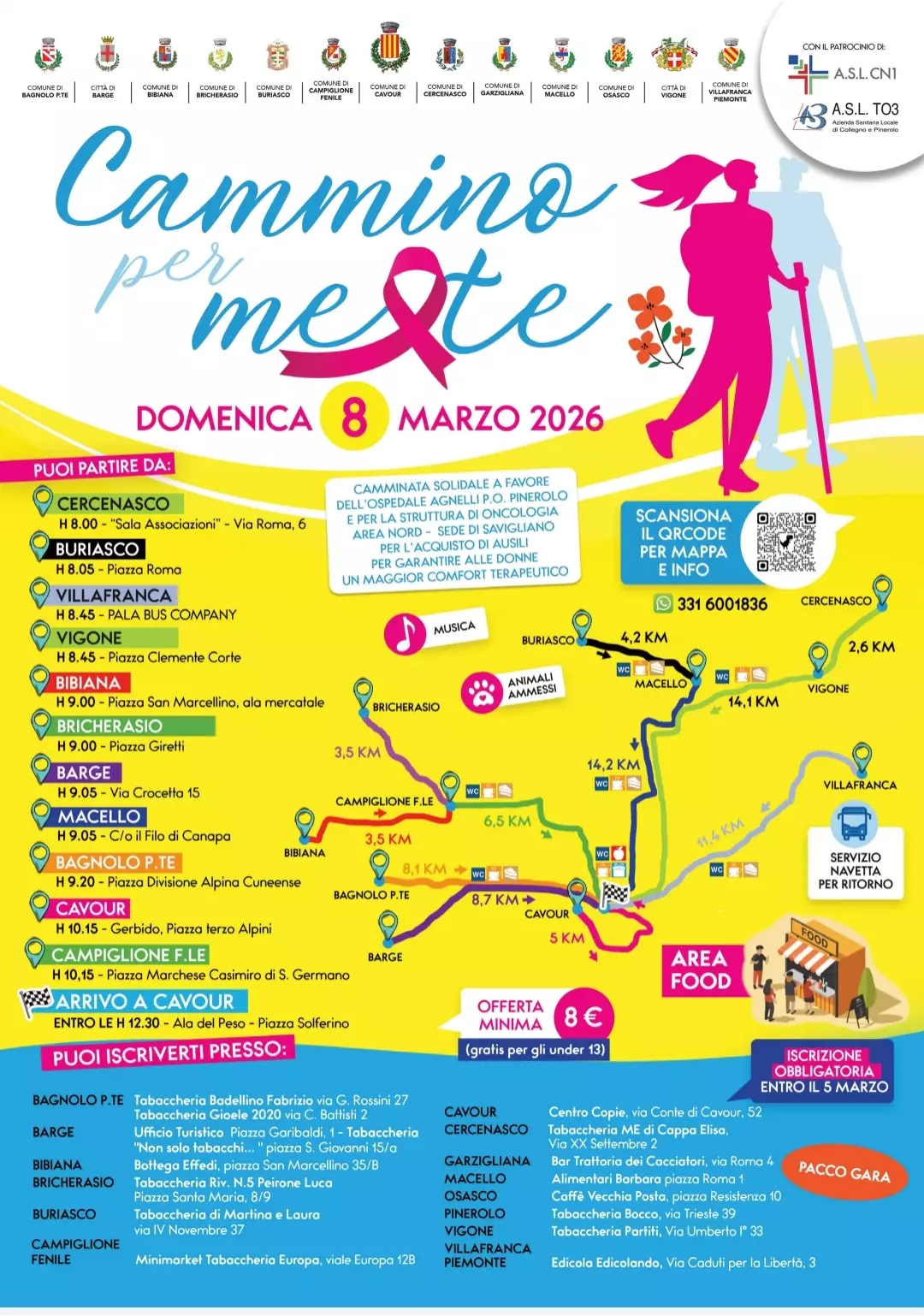 Locandina fronte Cammino per me e te 2026