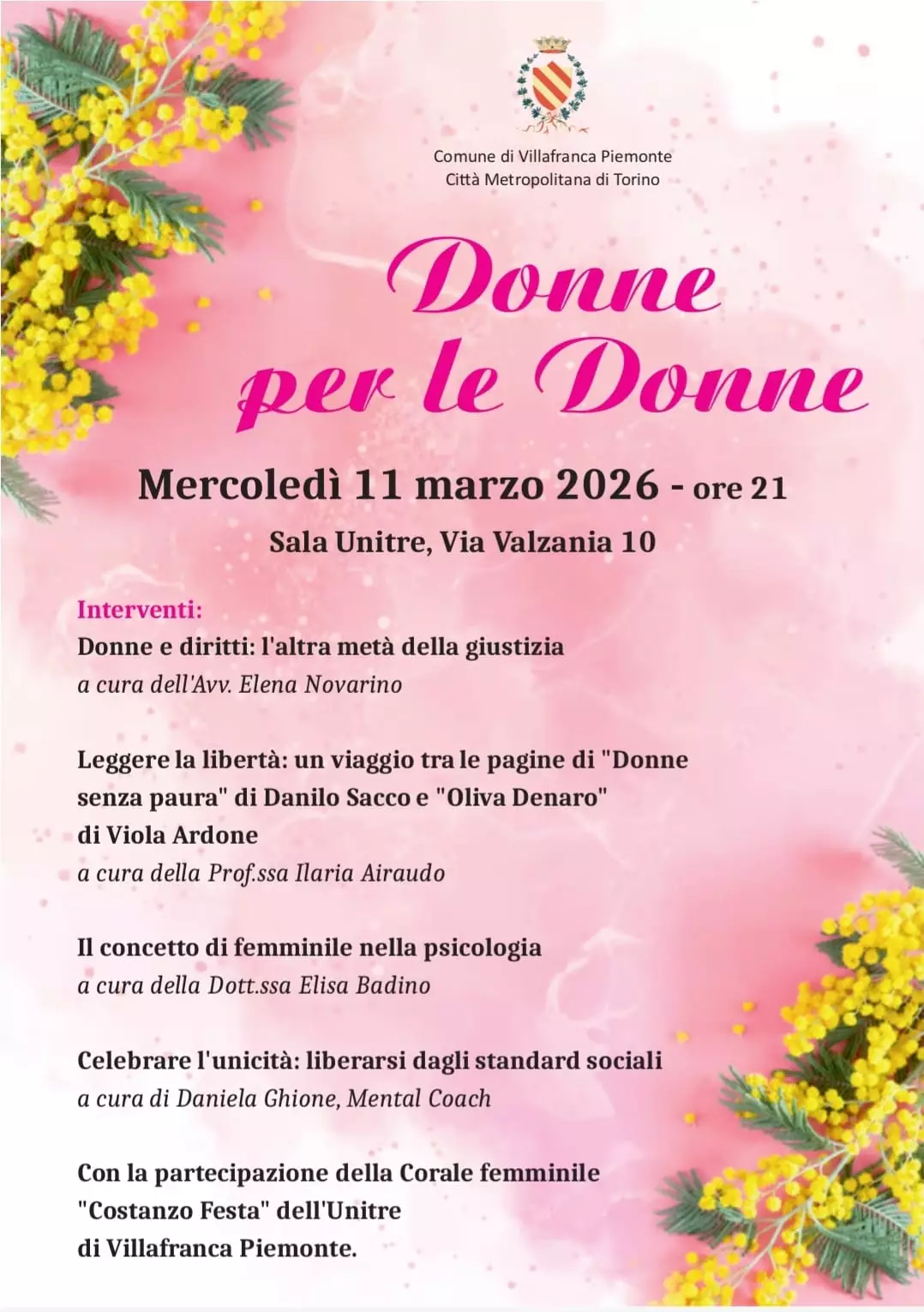 Locandina Donne per le Donne 2026